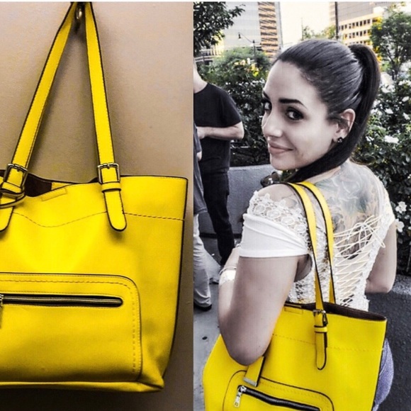 Lemon Yellow Tote 🍋 - Picture 2 of 3